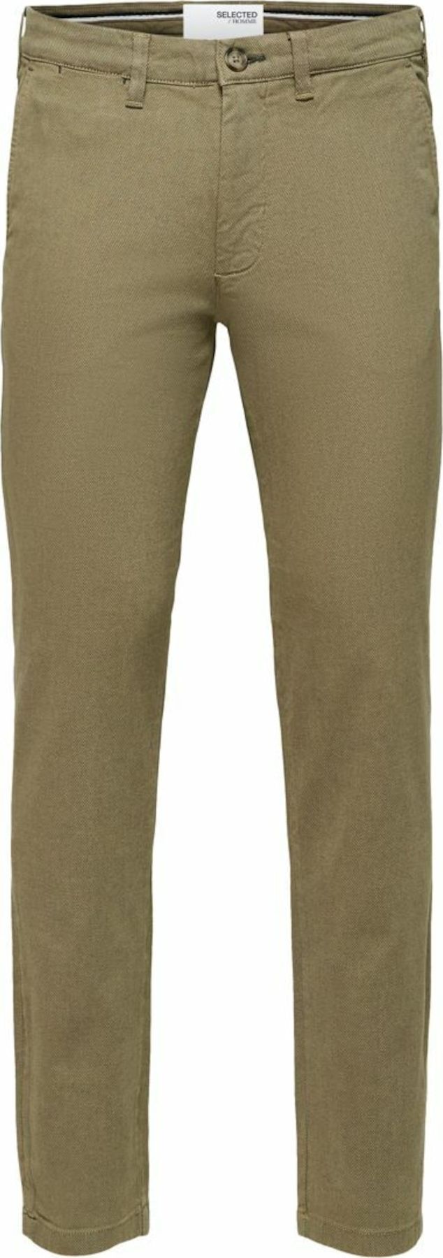 SELECTED HOMME Chino kalhoty olivová