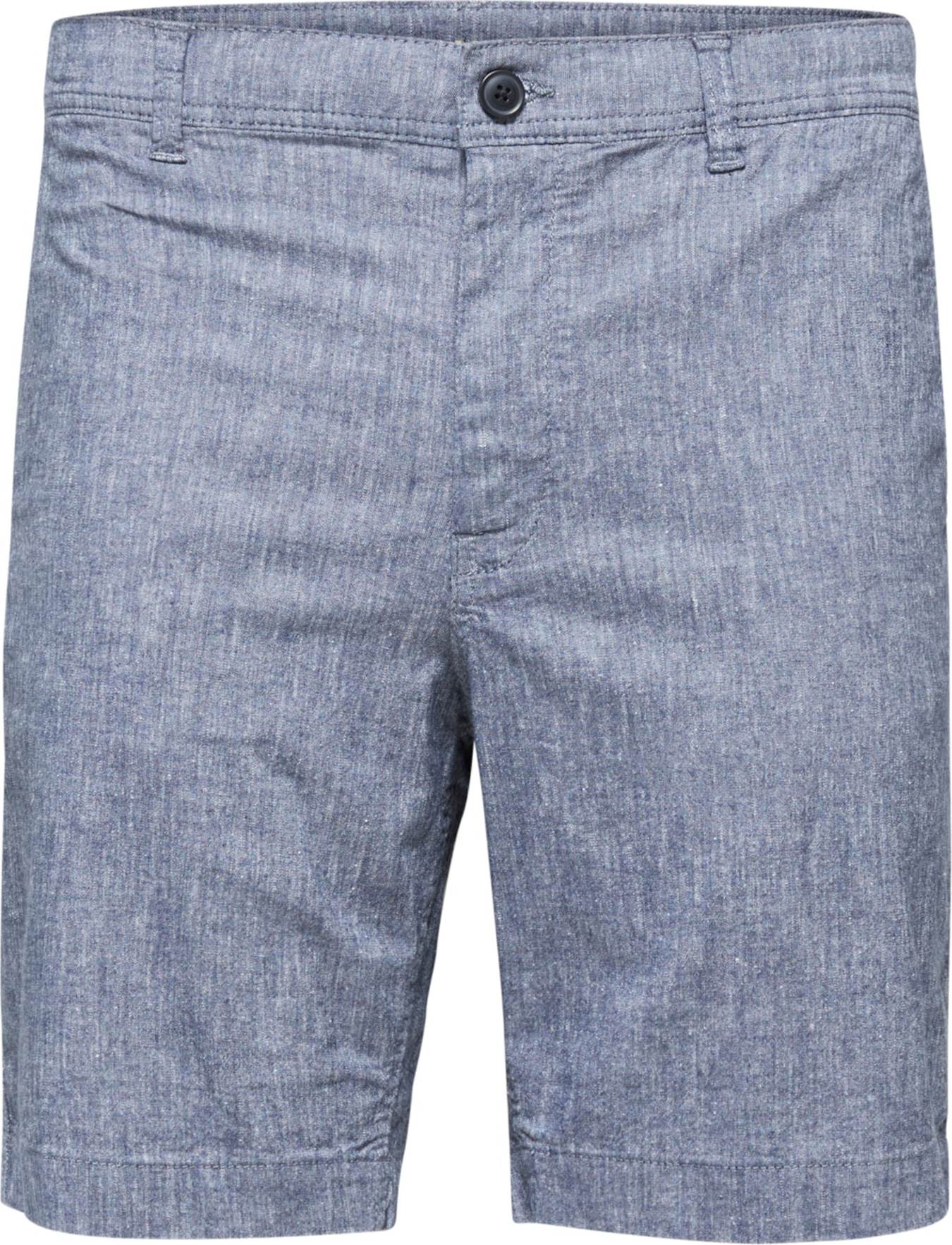 SELECTED HOMME Chino kalhoty 'Isac' námořnická modř