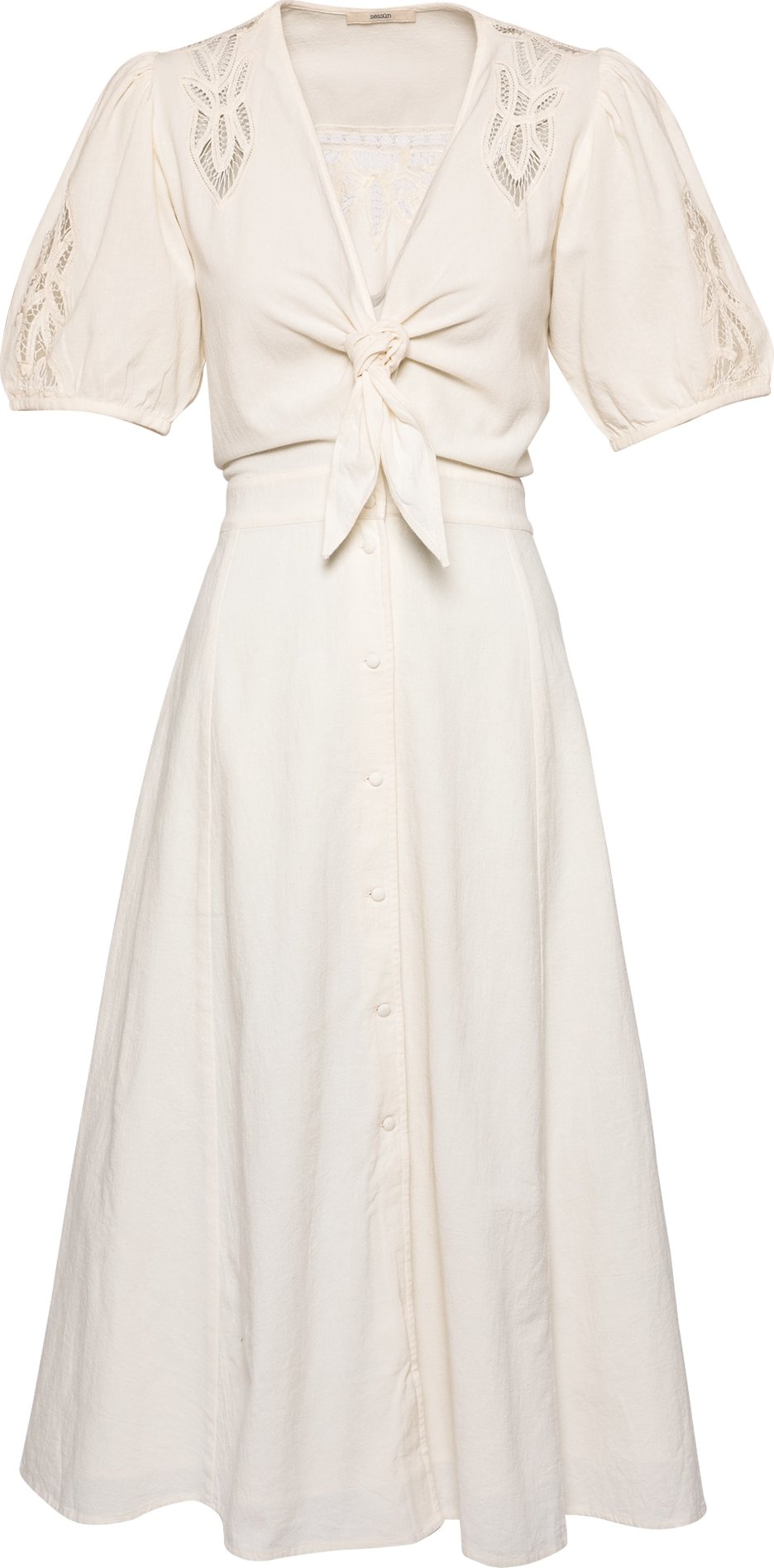 sessun Letní šaty 'MAHAVIRA' barva bílé vlny
