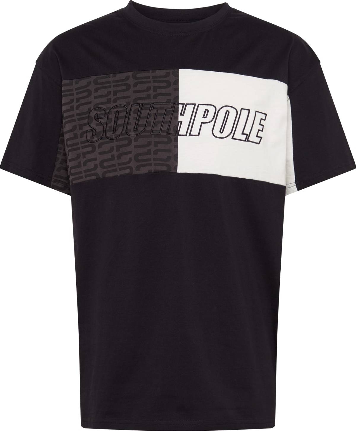 SOUTHPOLE Shirt černá / bílá