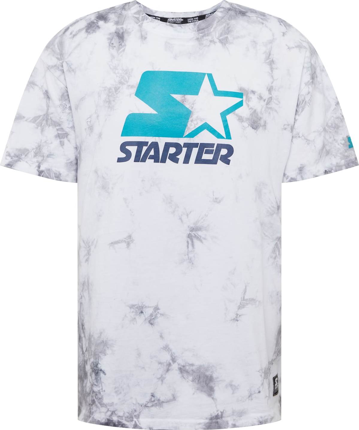 Starter Black Label Tričko námořnická modř / bílá / tyrkysová / stříbrně šedá