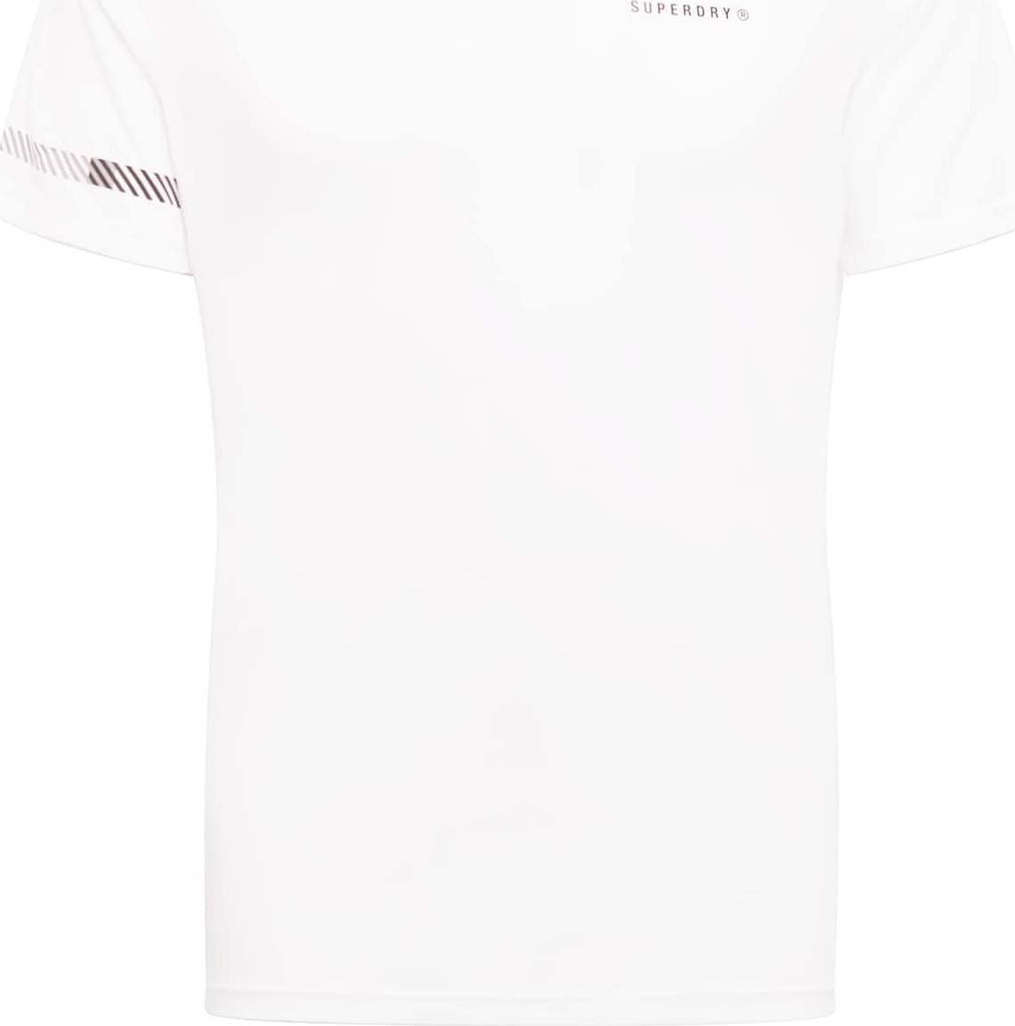 Superdry Funkční tričko bílá / černá / šedá