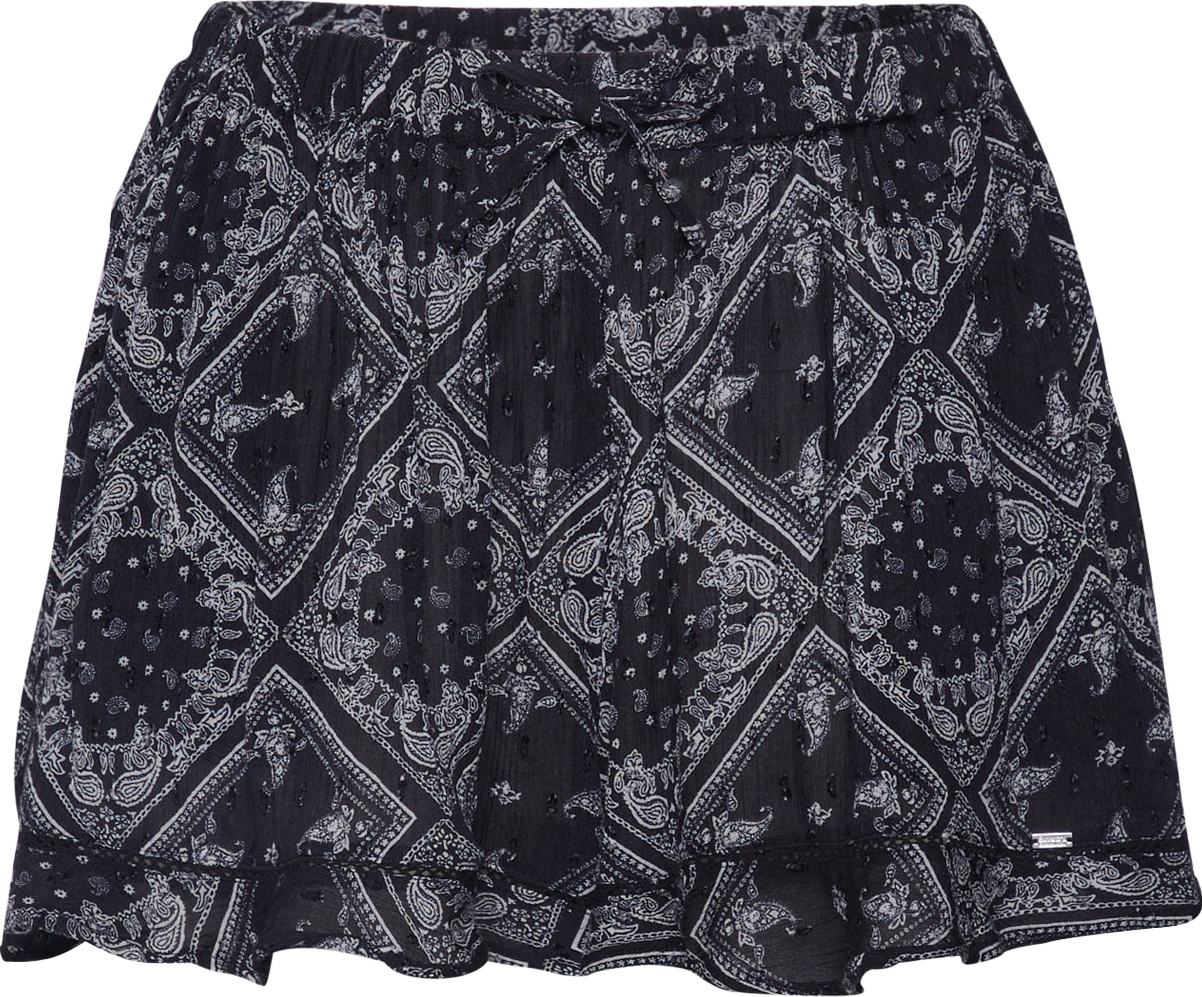 Superdry Kalhoty šedá / černá