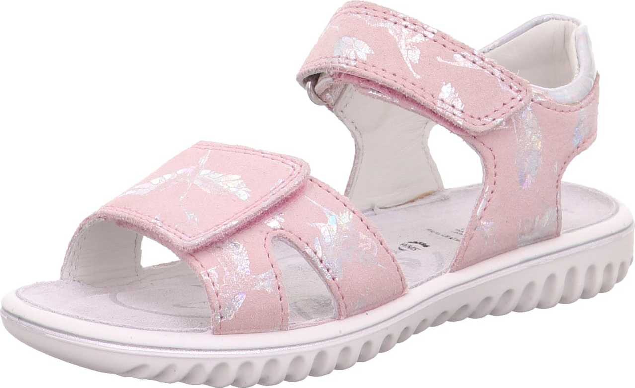 SUPERFIT Sandály 'Sparkle' stříbrná / růžová