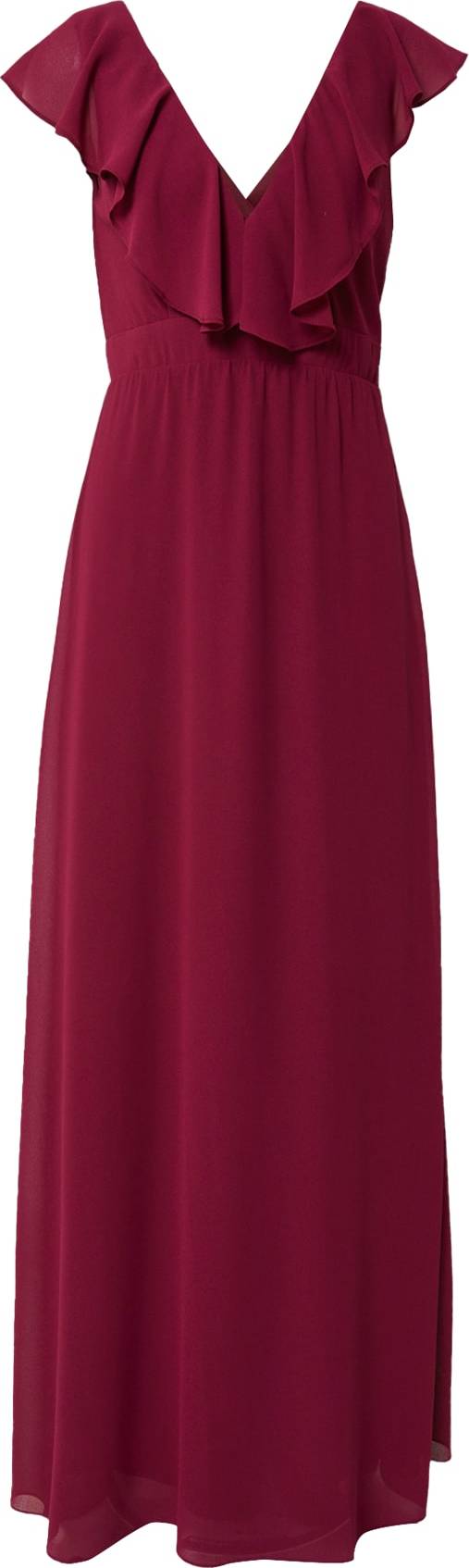 TFNC Společenské šaty 'JEANNY' vínově červená