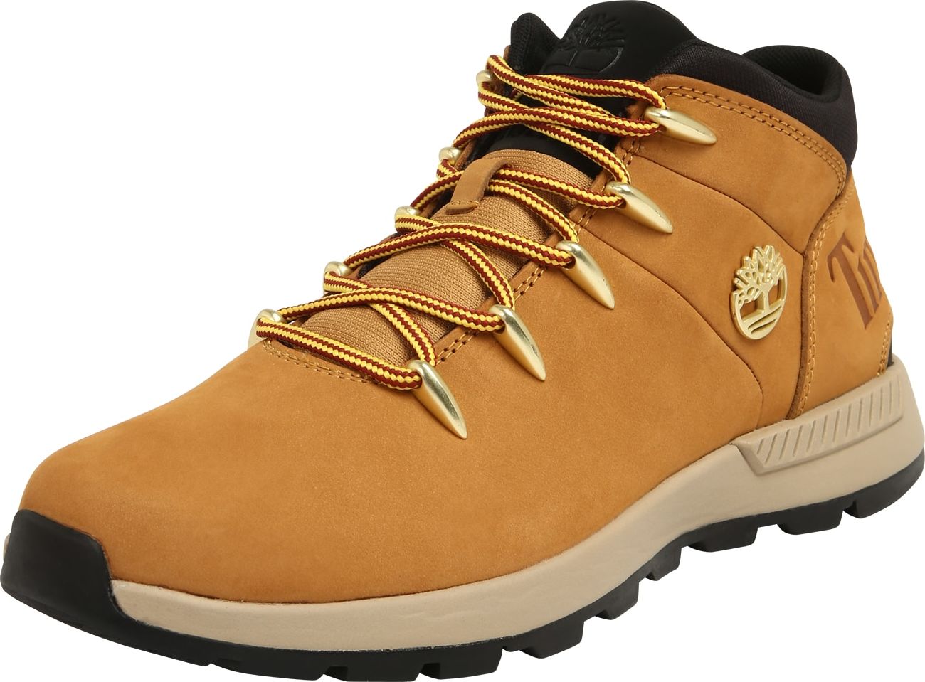 TIMBERLAND Šněrovací boty světle hnědá / černá