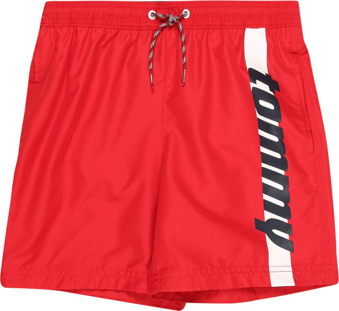 TOMMY HILFIGER Plavecké šortky červená / bílá / námořnická modř