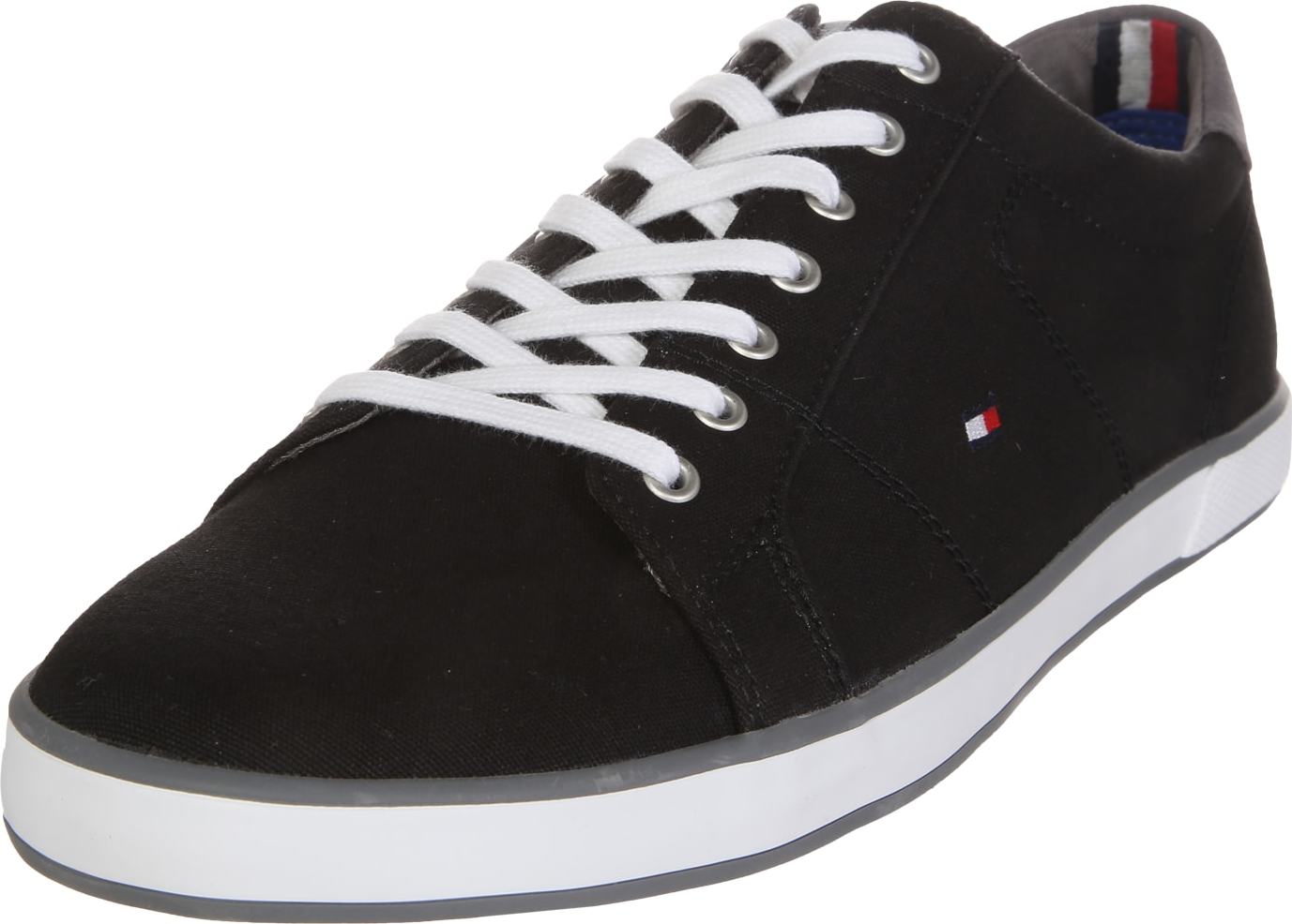 TOMMY HILFIGER Tenisky 'H2285ARLOW 1D' černá / bílá