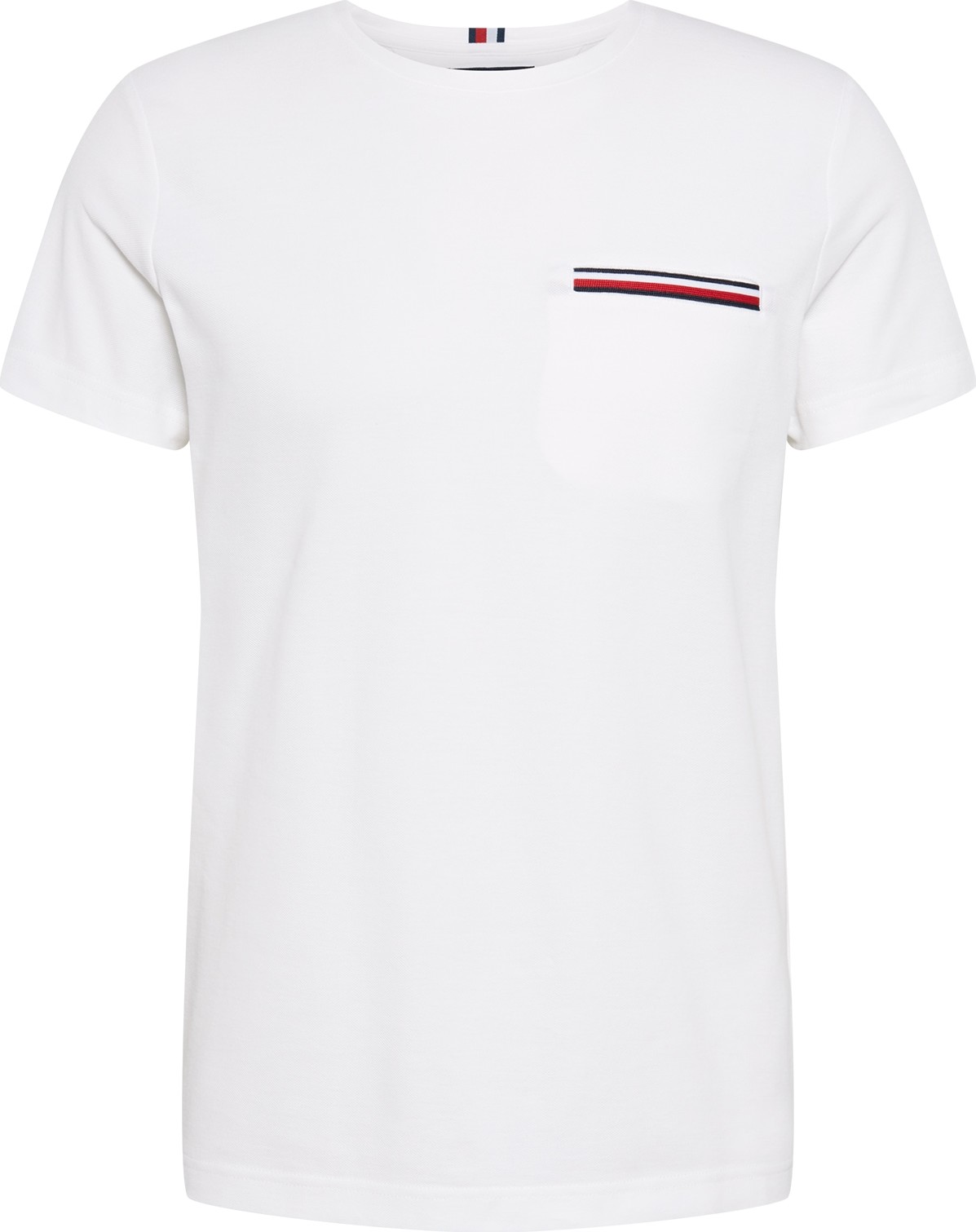 TOMMY HILFIGER Tričko bílá / námořnická modř / červená