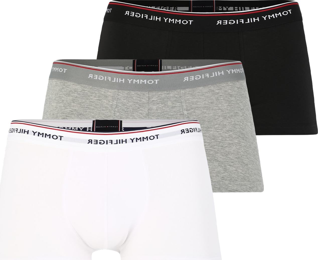Tommy Hilfiger Underwear Boxerky bílá / šedá / černá
