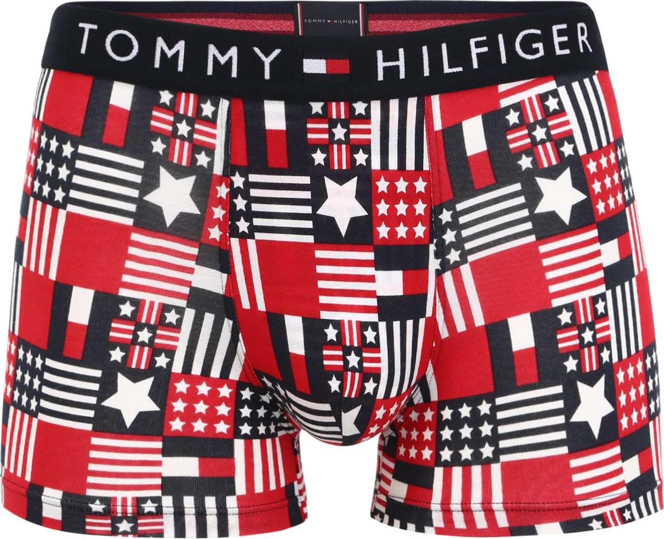 Tommy Hilfiger Underwear Boxerky ohnivá červená / bílá / černá