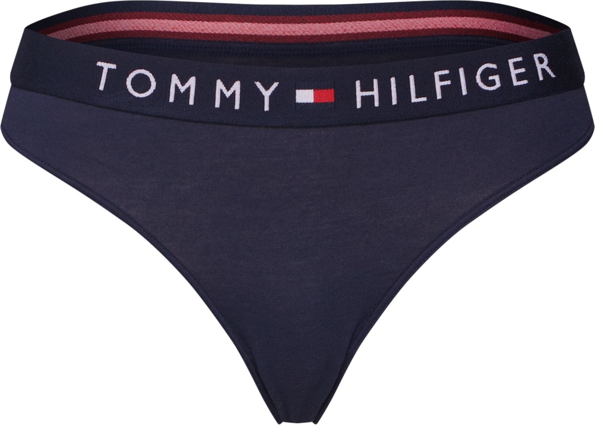 Tommy Hilfiger Underwear Tanga námořnická modř / bílá / pink