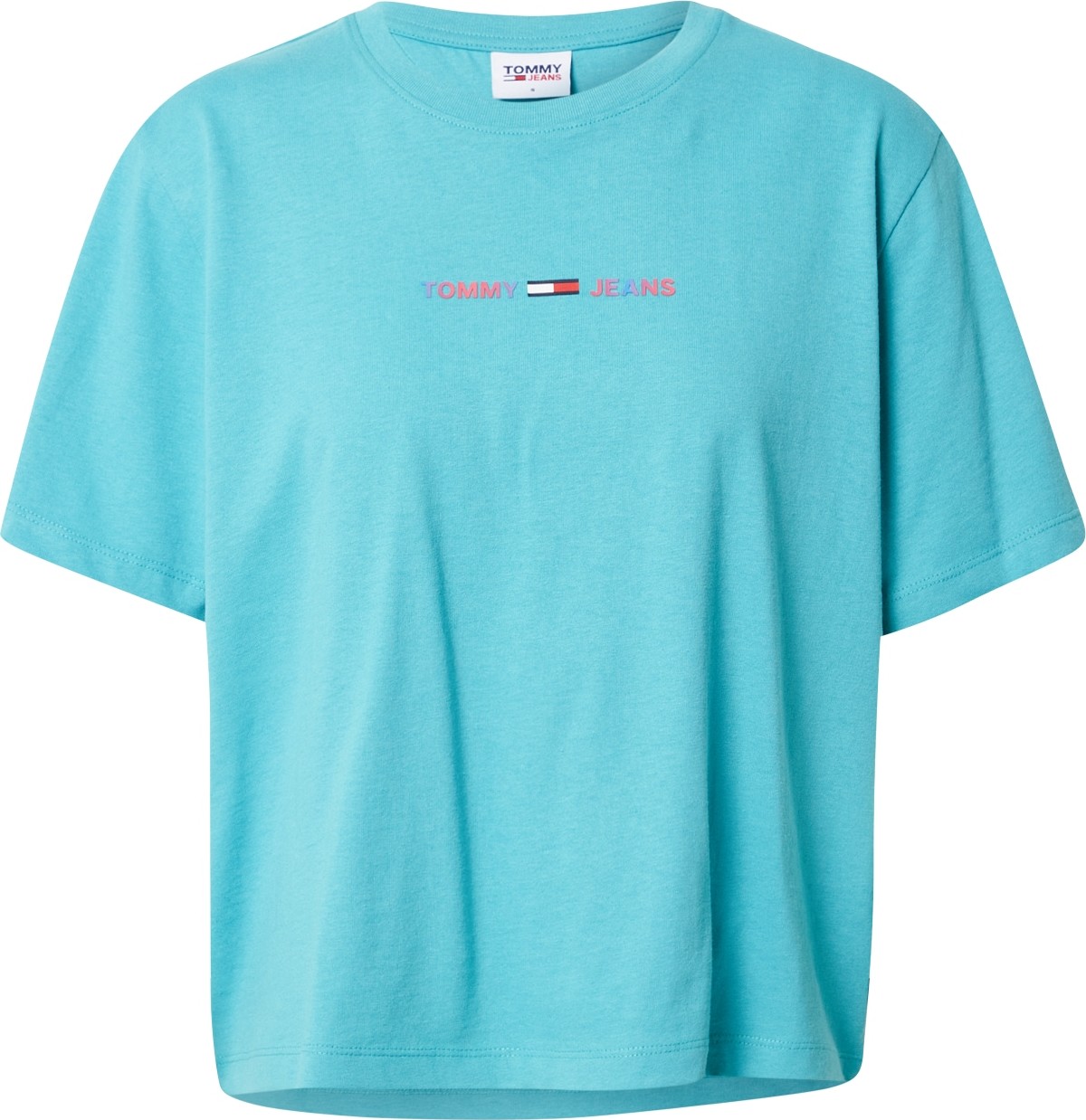 Tommy Jeans Tričko tyrkysová / mix barev