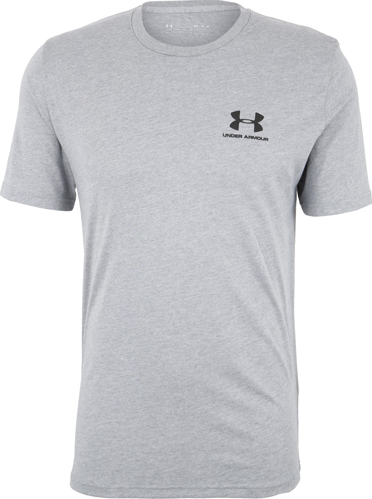 UNDER ARMOUR Funkční tričko 'Sportstyle' šedý melír / černá