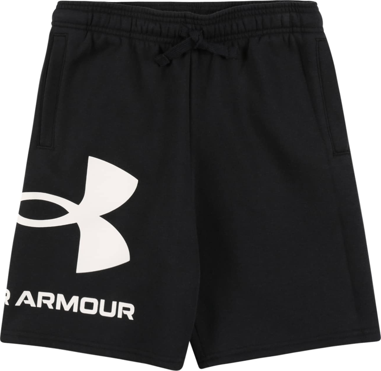 UNDER ARMOUR Sportovní kalhoty černá / bílá