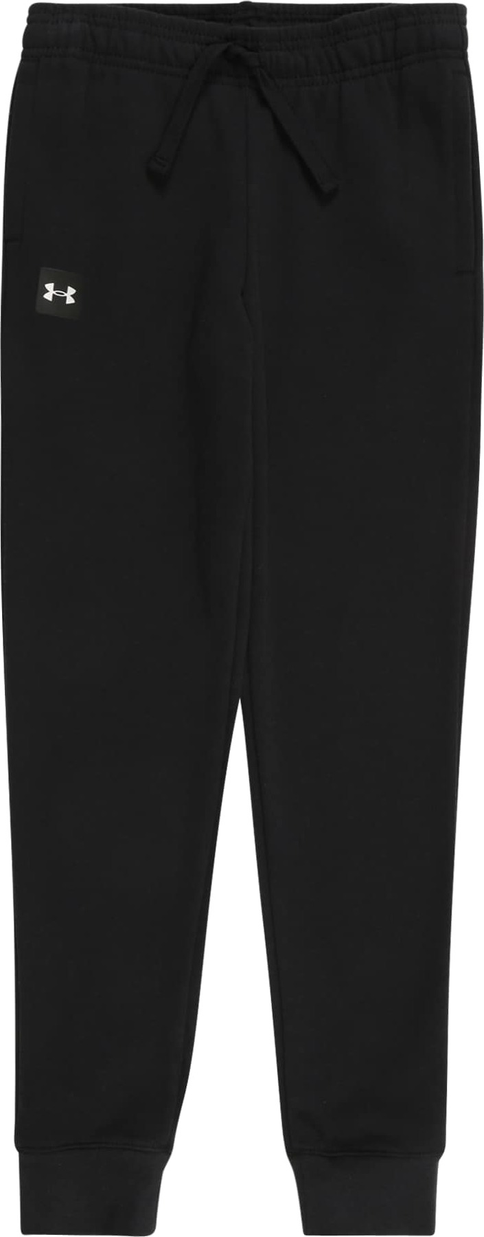 UNDER ARMOUR Sportovní kalhoty 'RIVAL' černá / bílá