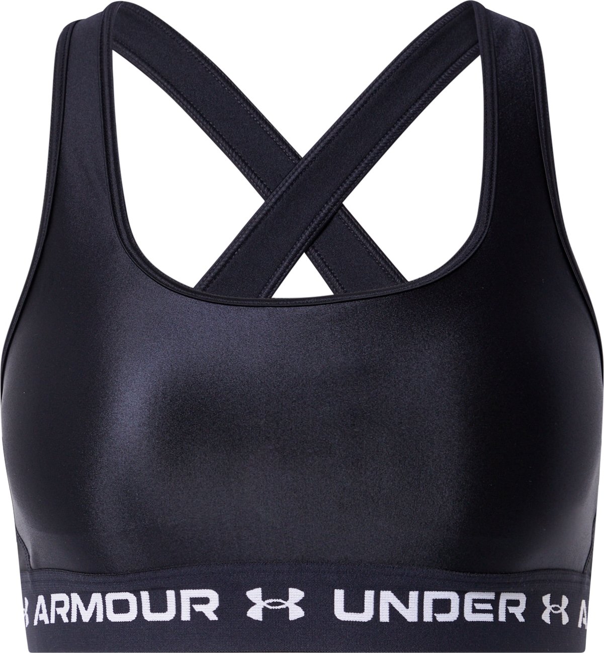 UNDER ARMOUR Sportovní podprsenka černá / bílá