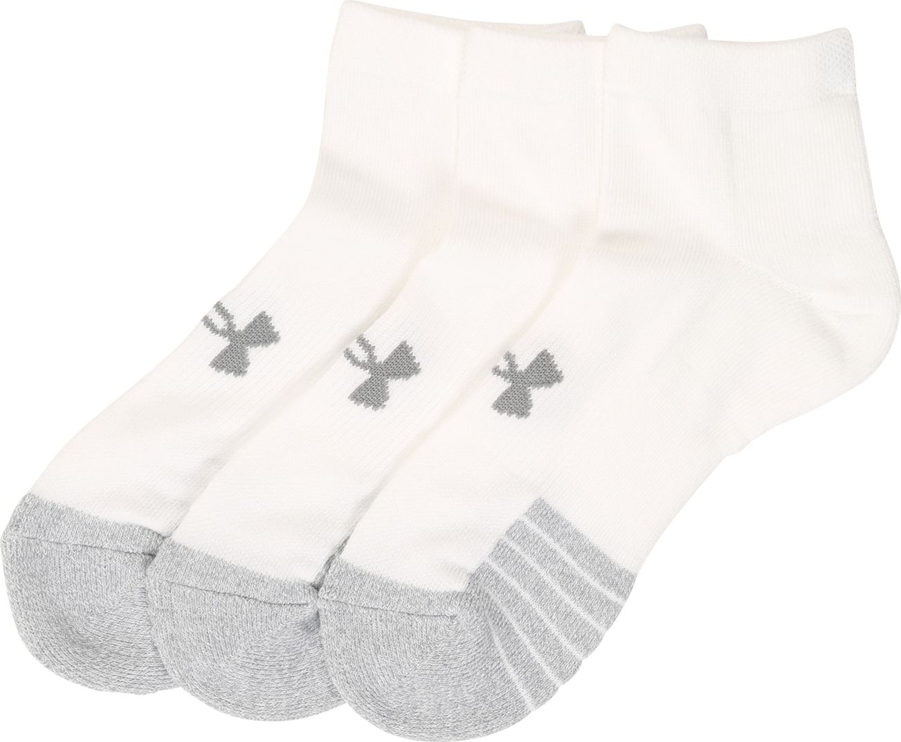 UNDER ARMOUR Sportovní ponožky bílý melír / šedá
