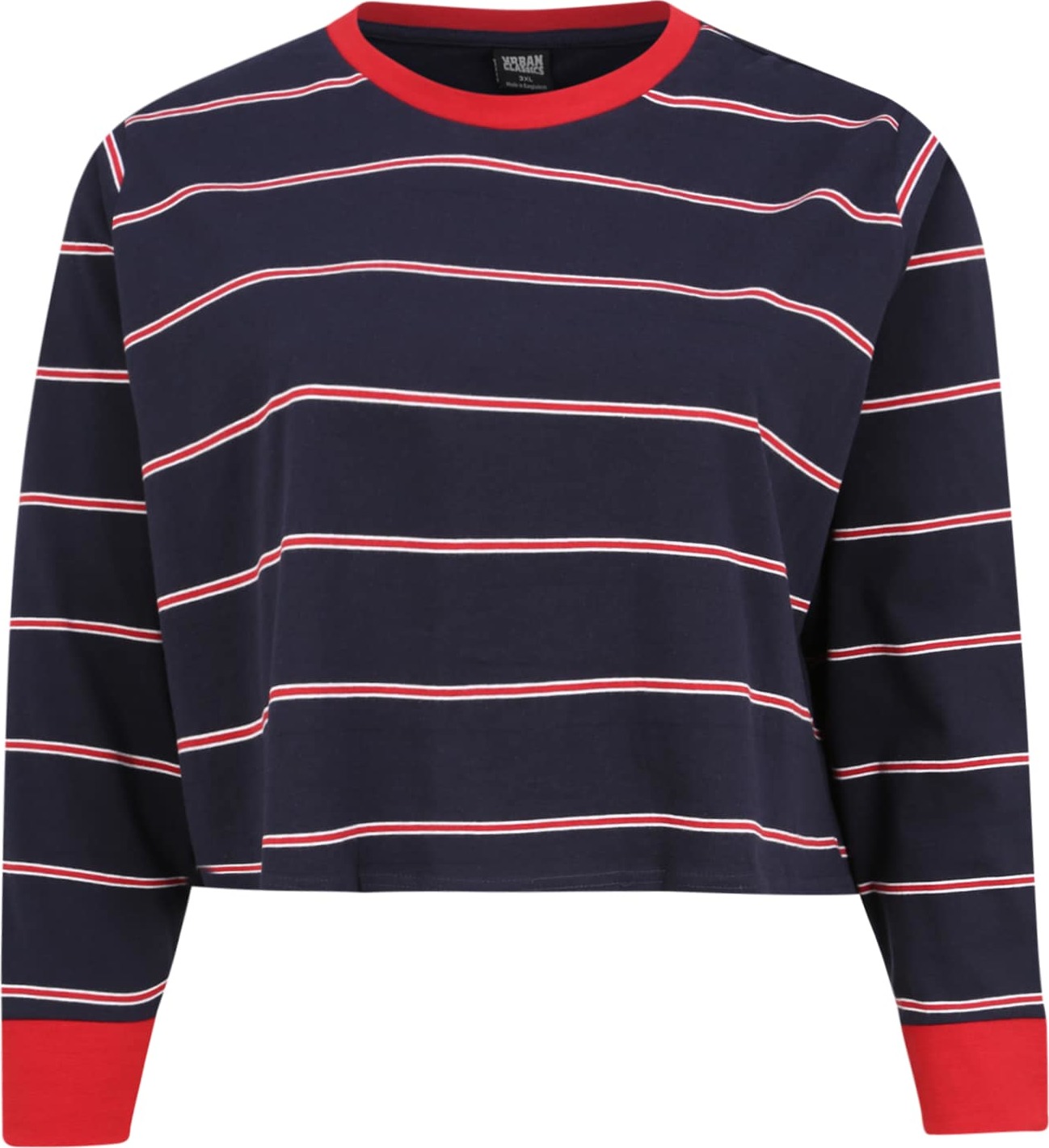 Urban Classics Tričko červená / námořnická modř