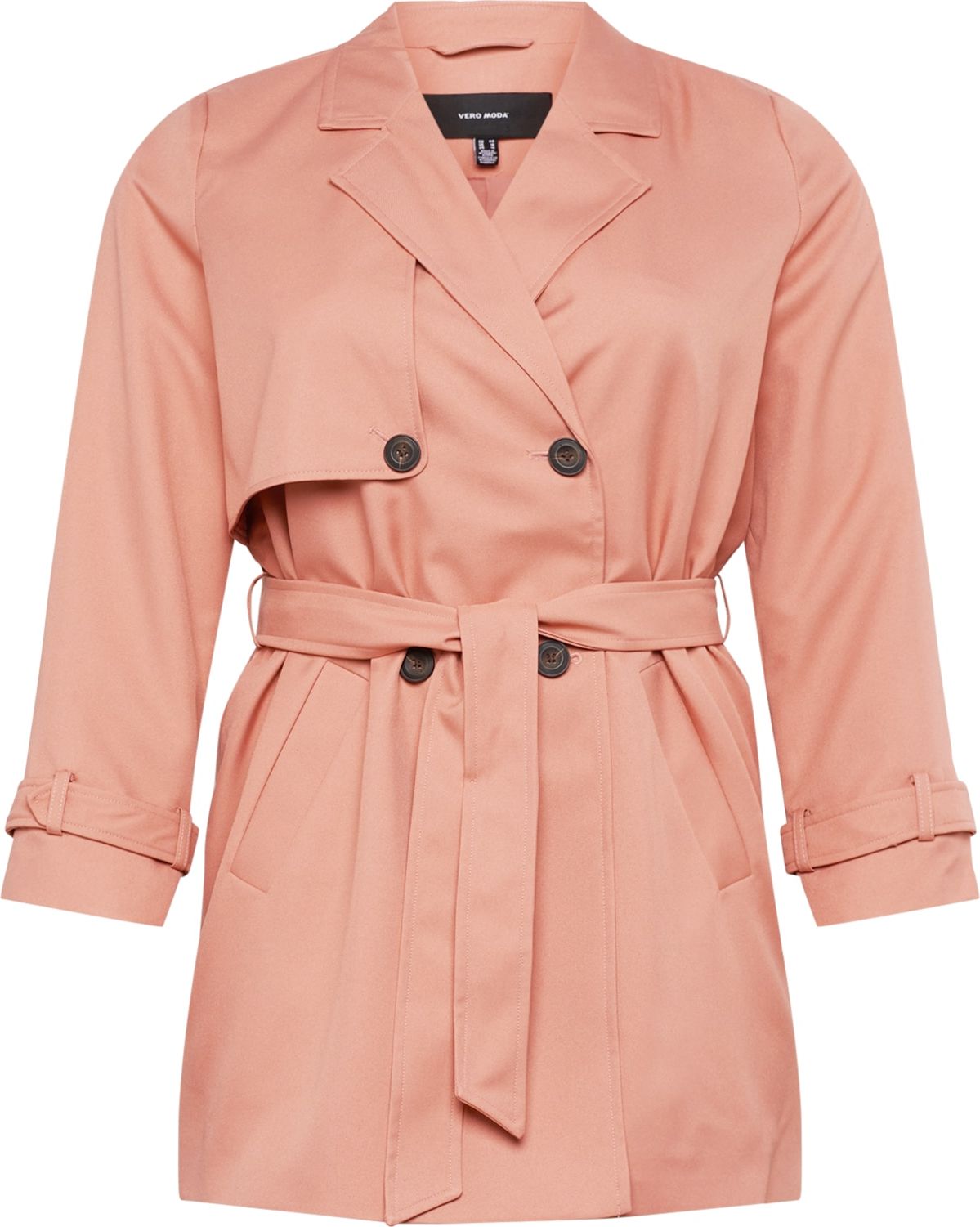 Vero Moda Curve Přechodný kabát 'CELESTE' růže