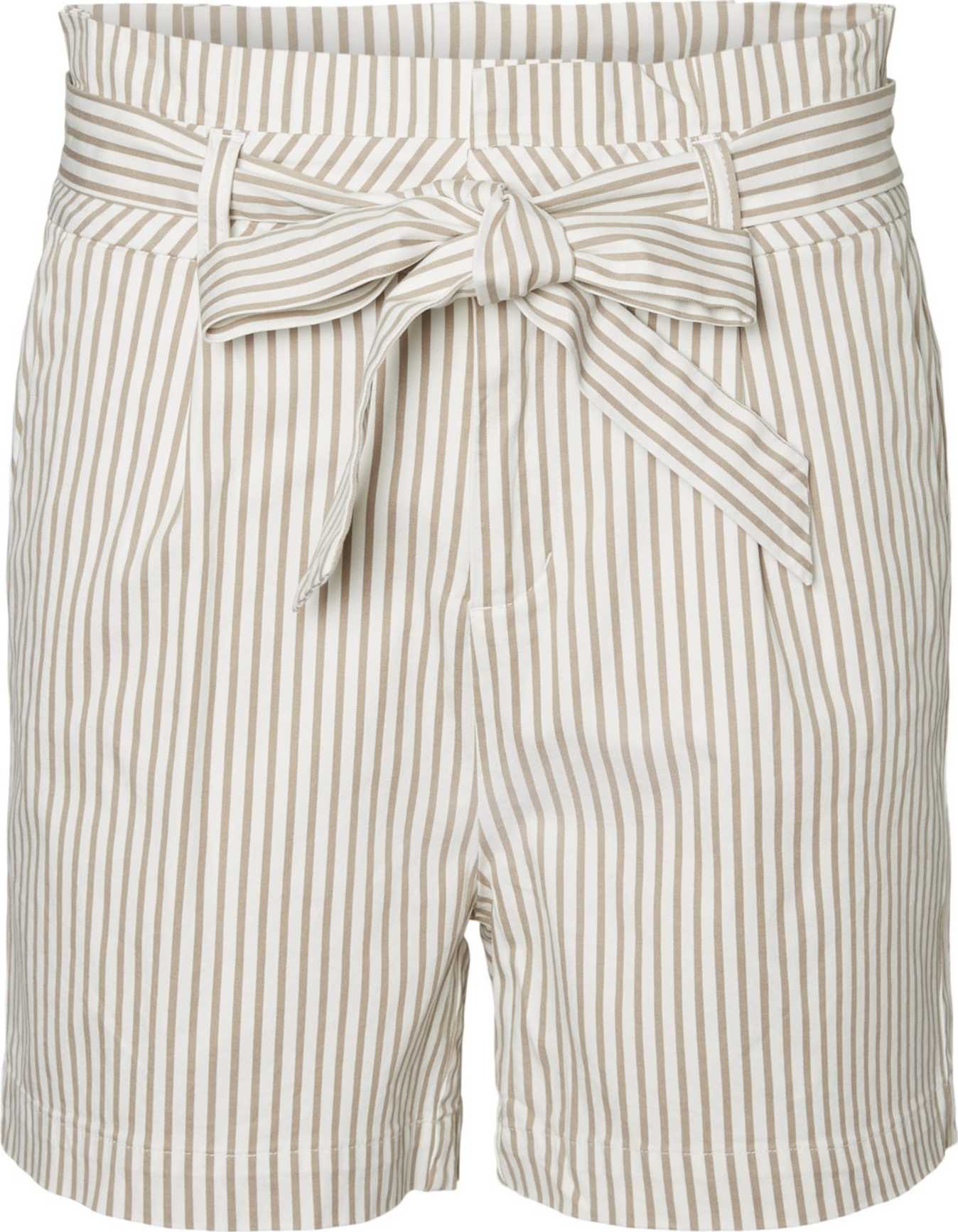Vero Moda Tall Kalhoty se sklady v pase 'Eva' přírodní bílá / béžová