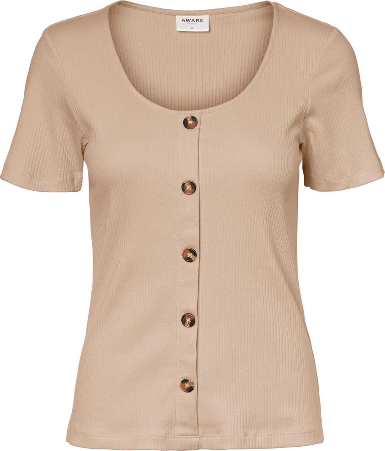 VERO MODA Tričko 'HELSINKI' velbloudí