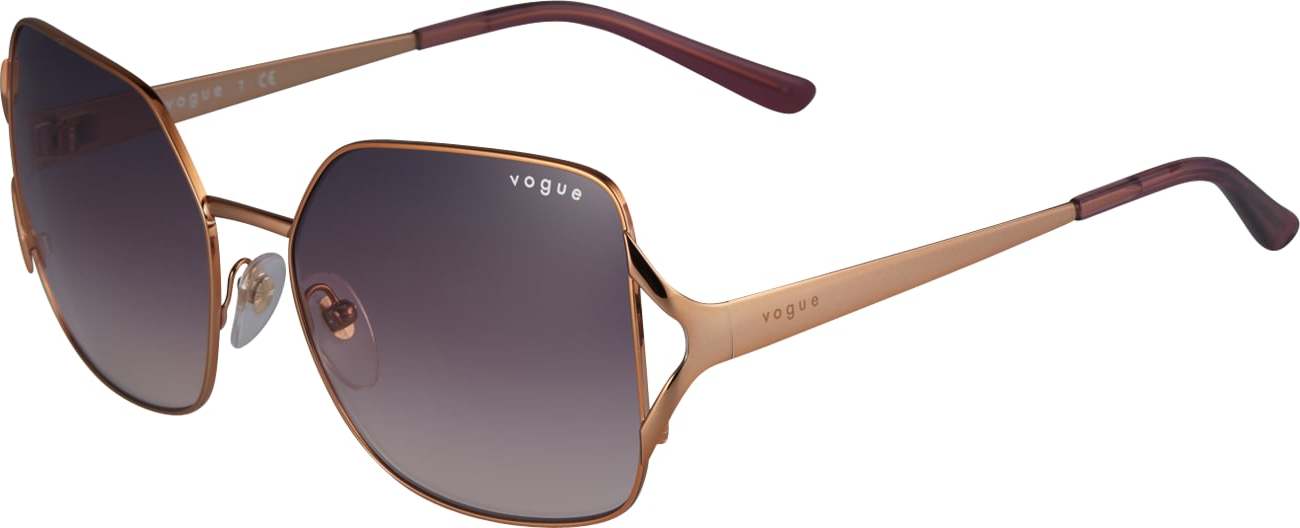 VOGUE Eyewear Sluneční brýle '0VO4189S' zlatá / hnědá / fialová / fialkově modrá