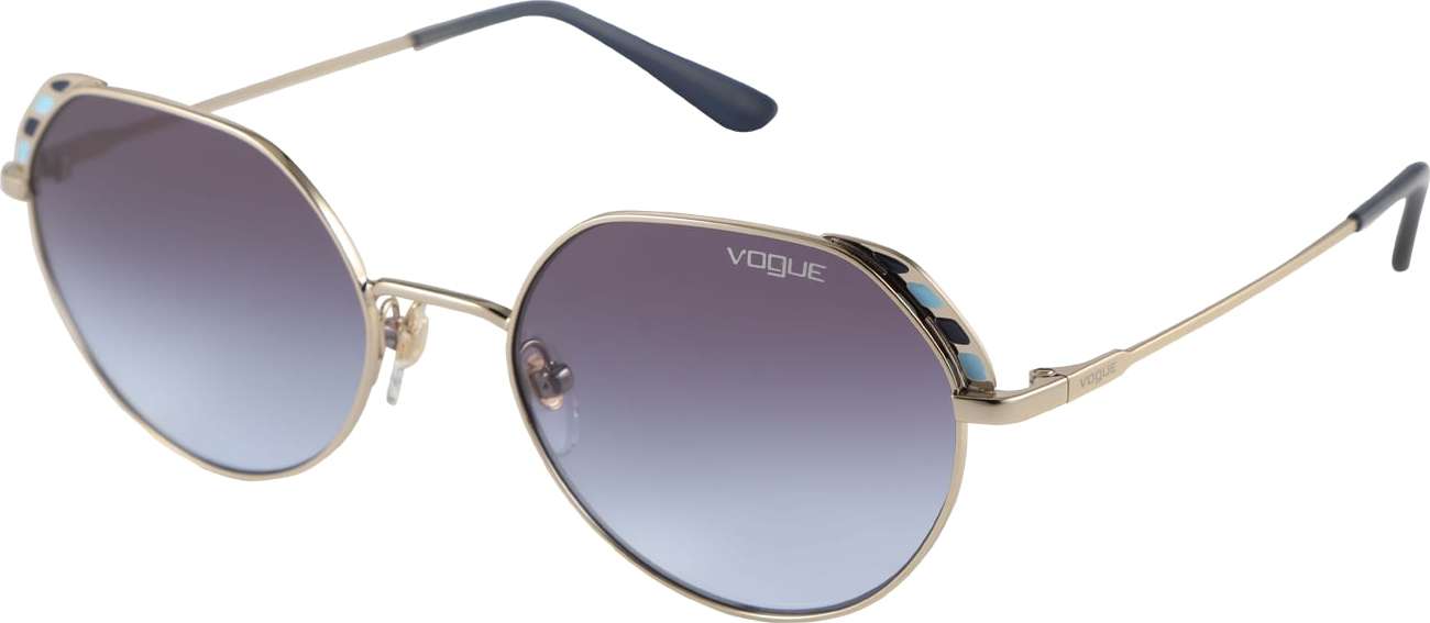 VOGUE Eyewear Sluneční brýle tyrkysová / zlatá / fialkově modrá