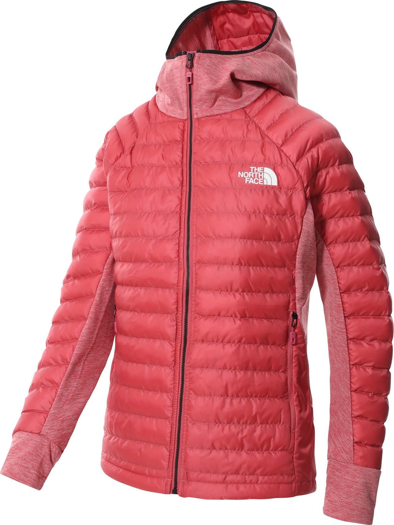 THE NORTH FACE Outdoorová bunda tmavě růžová / růžový melír / bílá