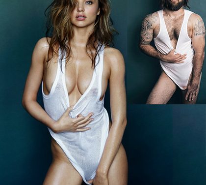 Parodie na sexy fotky Mirandy Kerr pro GQ