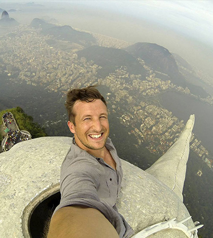 Nejpůsobivější selfie světa! Místo – socha Krista Spasitele, Rio de Janeiro!