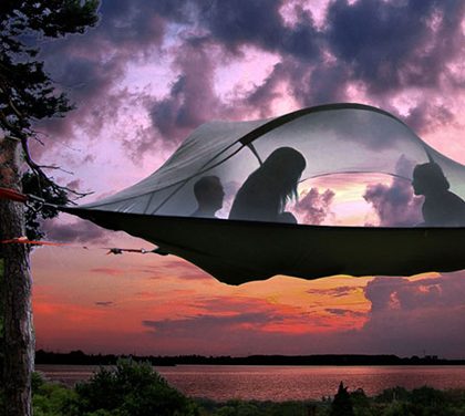 Dovolená v přírodě? Vyzkoušejte závěsný stan!