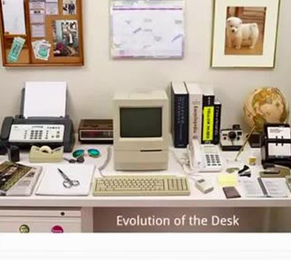 Jak se měnil pracovní stůl v průběhu posledních desítek let?