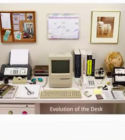 Jak se měnil pracovní stůl v průběhu posledních desítek let?
