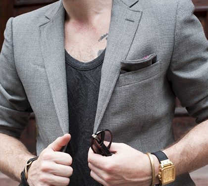 Jak nosit kapesníček v saku?