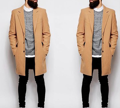 Je zima. Camel coat vás zahřeje