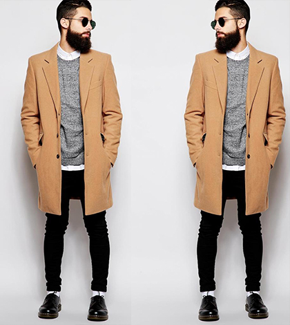 Je zima. Camel coat vás zahřeje