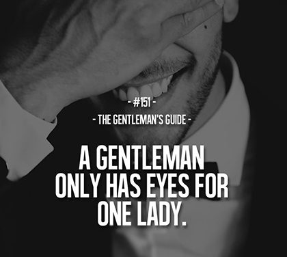 Gentlemanské minimum každého “normálního“ muže