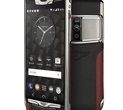 Chytrý telefon od Vertu pocítil dotyk Bentley