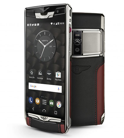 Chytrý telefon od Vertu pocítil dotyk Bentley